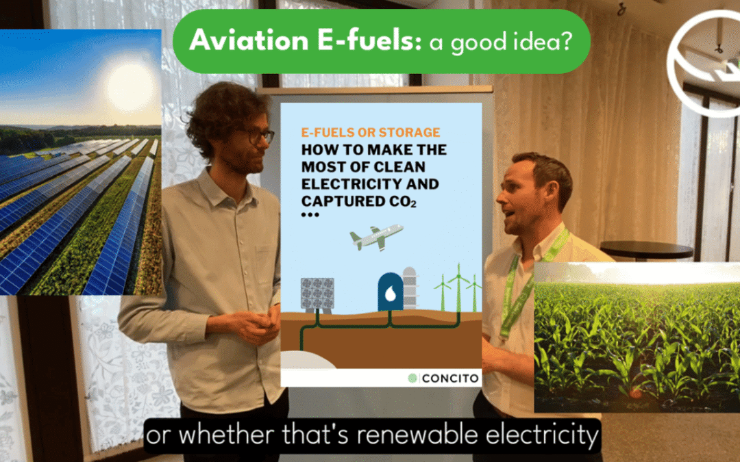 Aviation E-fuels: a good idea? – CONCITO Interview