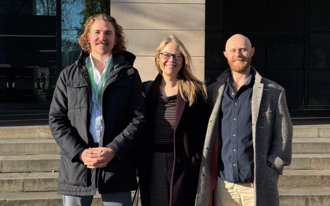 Co-founders meet Green Party member of parliament, Sian Berry