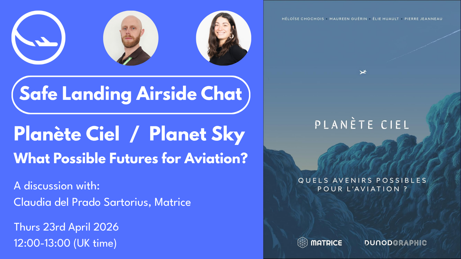 Airside Chat: Planete Ciel. Thu 23rd Apr 12:00 - 13:00 UK time