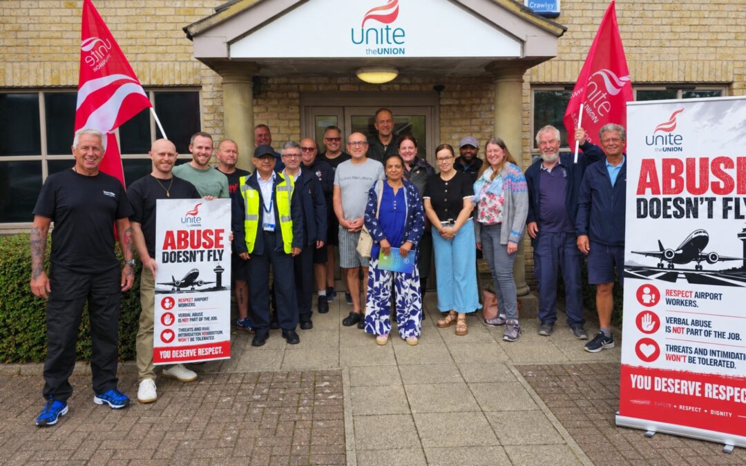 Safe Landing presents to the Unite ground handlers’ Gatwick Liaison Committee